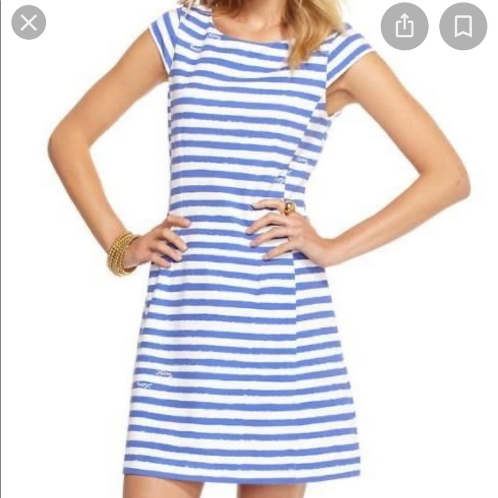 Lilly Pulitzer Briella Iris Blue Fit + Flare Dress